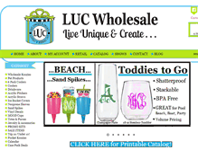 Tablet Screenshot of lucwholesale.com